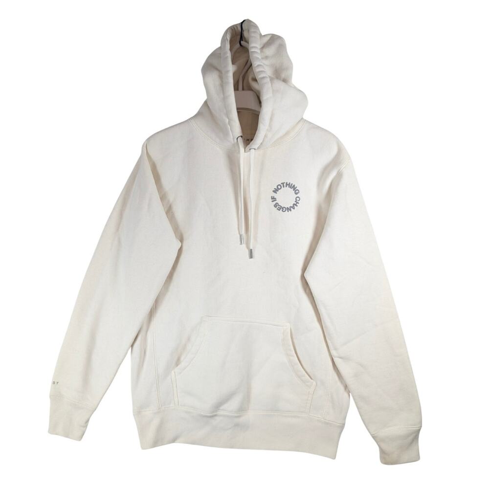 Haerfest If Nothing Changes INC Hooded Sweatshirt White Men’s Size Medium M USED